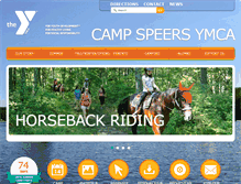 Tablet Screenshot of campspeersymca.org